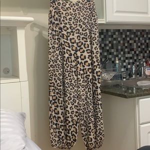 Never worn Victoria’s Secret leopard harem pants